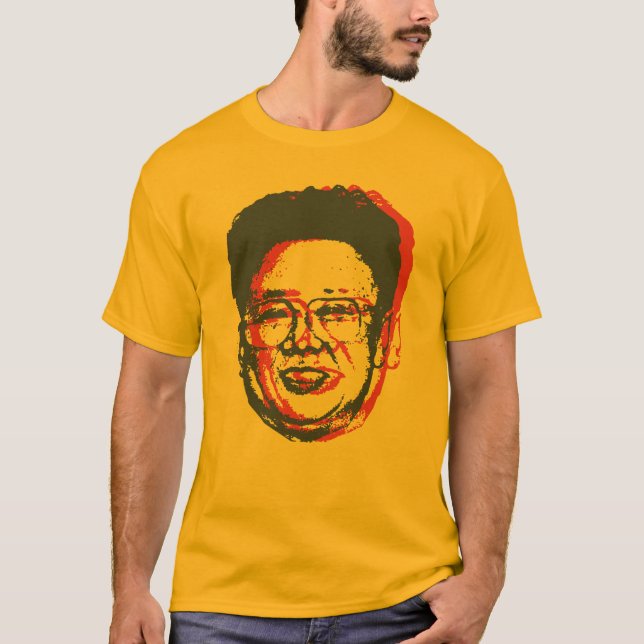 T-shirt Kim Jong Il 3D (Devant)