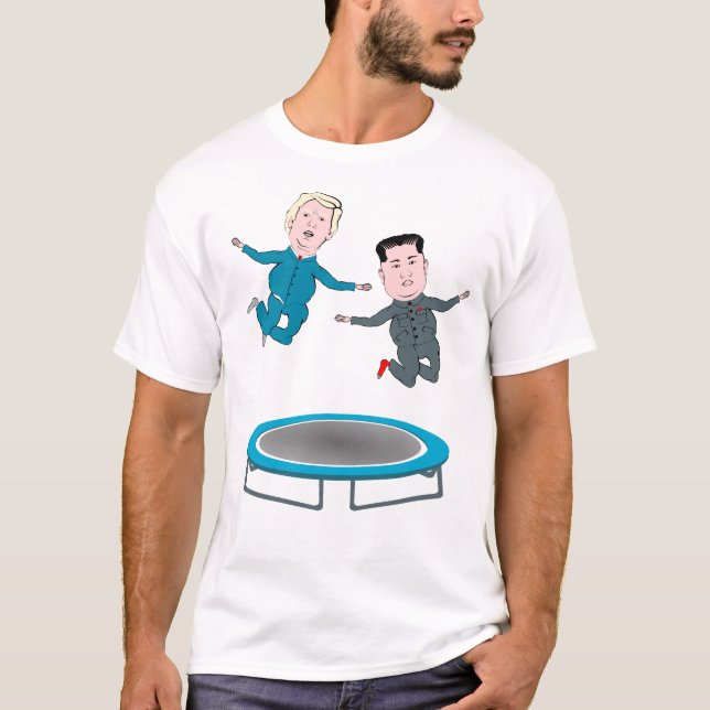 T-shirt Kim Jong Un et le président Trump (Devant)