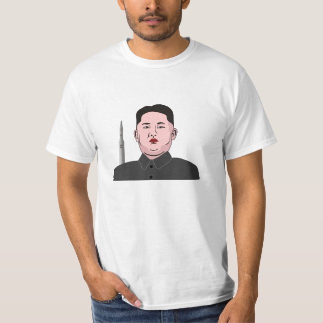 T-shirt Kim Jong-un et missile nucléaire (Devant)