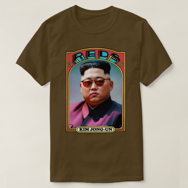 T-shirt Kim JongUn Trading communiste rétro (Design devant)