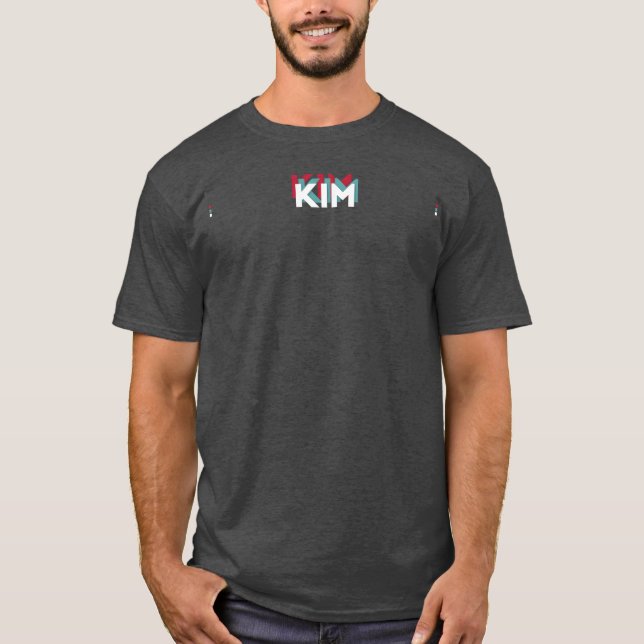 T-shirt Kim Name Funny Name Kim 80s theme (Devant)