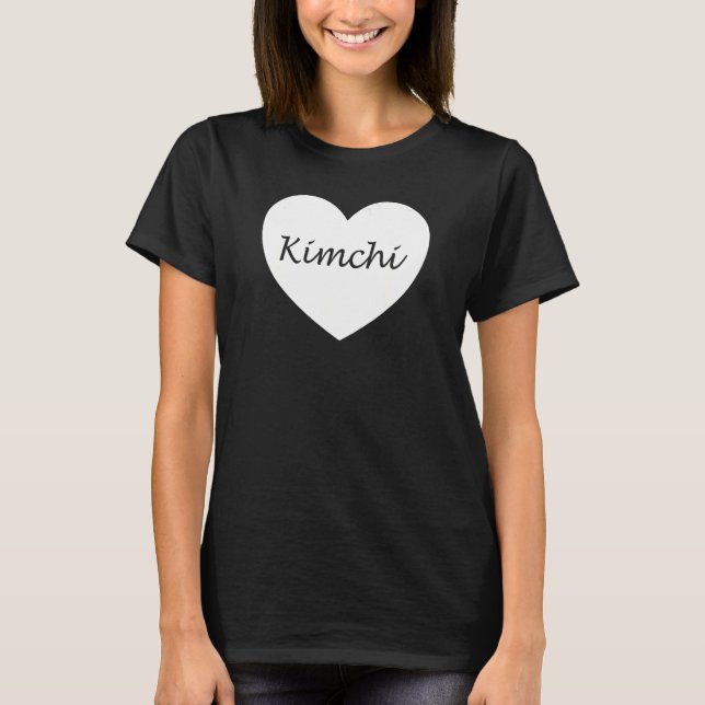 T-shirt Kimchi Coeur Vêtements Kimchi Design unique (Devant)