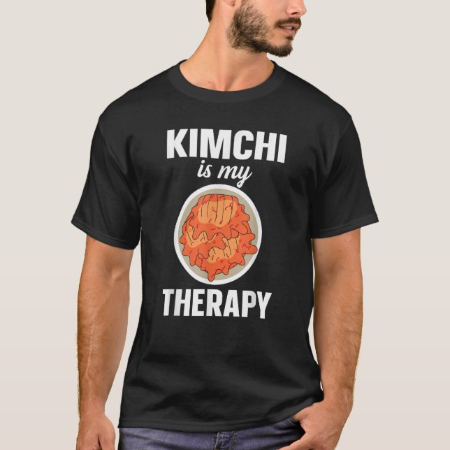 T-shirt Kimchi Est Ma Thérapie Alimentation Coréenne (Devant)