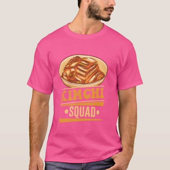 T-shirt Kimchi Vegetable Sud-Coréen Kimchi Squad (Devant)