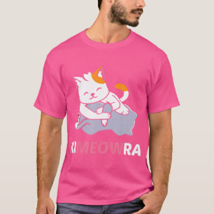 T-shirt Kimeowra Funny Cute Kawaii Jiu Jitsu Cat Martial A