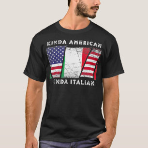 T-shirt Kinda Américaine Kinda Italien - double citoyenne