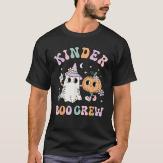 T-shirt Kinder Boo Crew Halloween Floral Ghost Kindergarte
