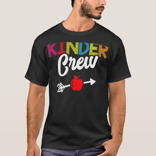 T-shirt Kinder Crew jardin d'enfants Enseignant Enfants de (Devant)