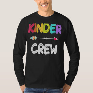 T-shirt Kinder Crew Kindergarten Enseignant 1er Jour De L'