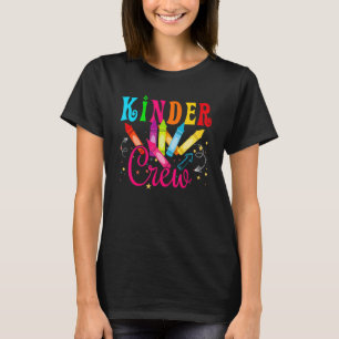 T-shirt Kinder Crew Kindergarten Enseignant 1er jour de l'