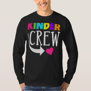 T-shirt Kinder Crew Kindergarten Enseignant 1er Jour De L'