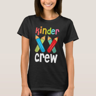 T-shirt Kinder Crew Maternelle Enseignante 1ère Journée De