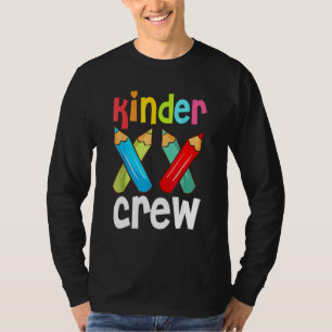 T-shirt Kinder Crew Maternelle Enseignante 1ère Journée De