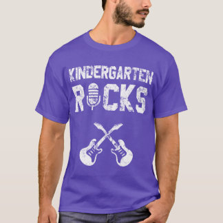 T-shirt Kindergarten Grade Rocks Backo School Boy Girl gir
