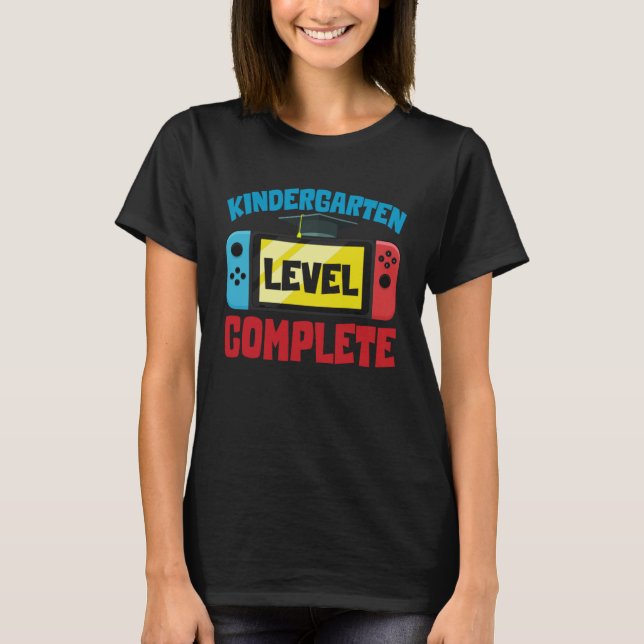 T-shirt Kindergarten Graduation Level Complete Graduated K (Devant)