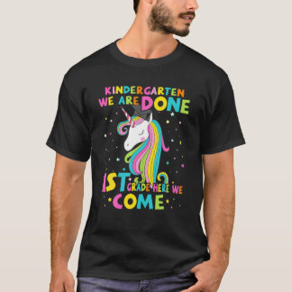 T-shirt KINDERGARTEN Graduation Magique Unicorne 1ER GRADE