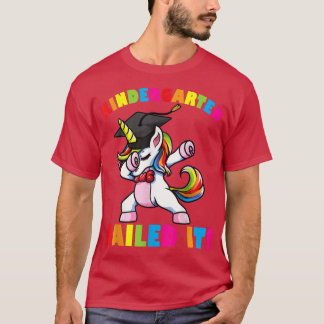 T-shirt Kindergarten Nailed It Dabbing Unicorn Graduation