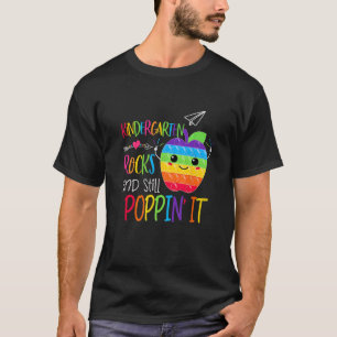 T-shirt Kindergarten Rocks Enseignant Et Toujours Poppin P