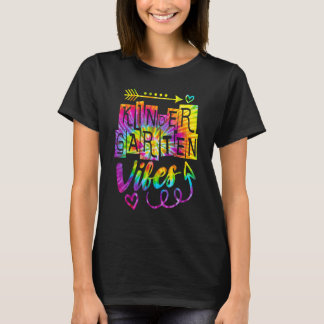 T-shirt Kindergarten Vibes Back To School Tie Dye Teacher 