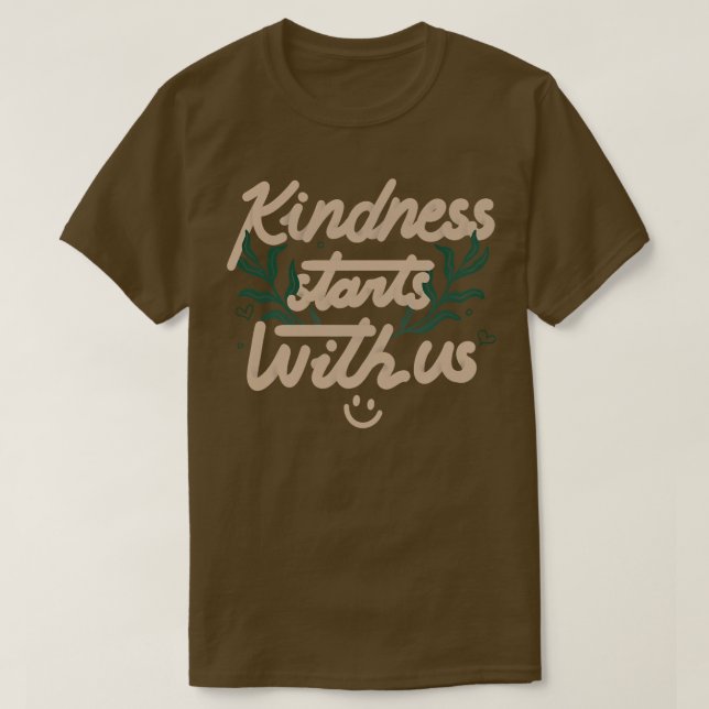T-shirt Kindness commence avec nous par Tobe Fonseca (Design devant)