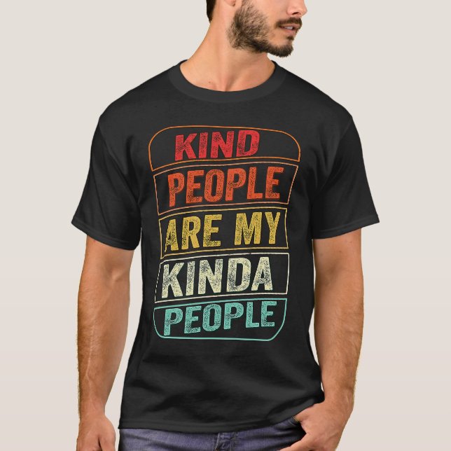 T-shirt Kindness Graphic  Women Kind People My Kinda Peopl (Devant)