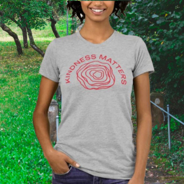 T-shirt Kindness Matters – Motif abstrait de rose  (Créateur téléchargé)