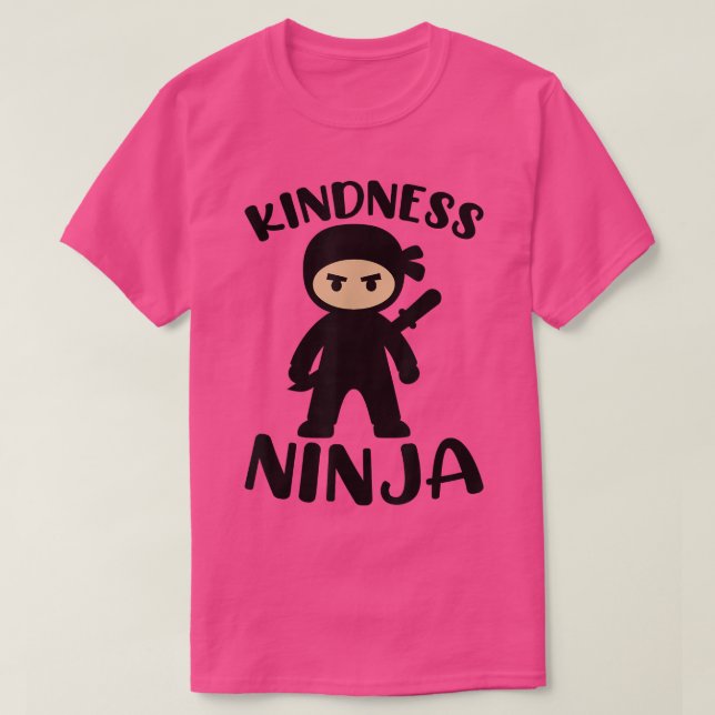 T-shirt Kindness Ninja Be Kind Anti-Bulling Movement Stop (Design devant)