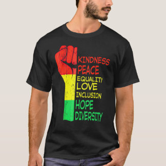 T-shirt Kindness Peace Equality Human Rights Inclusion Div