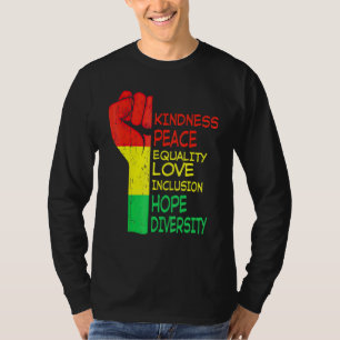 T-shirt Kindness Peace Equality Human Rights Inclusion Div