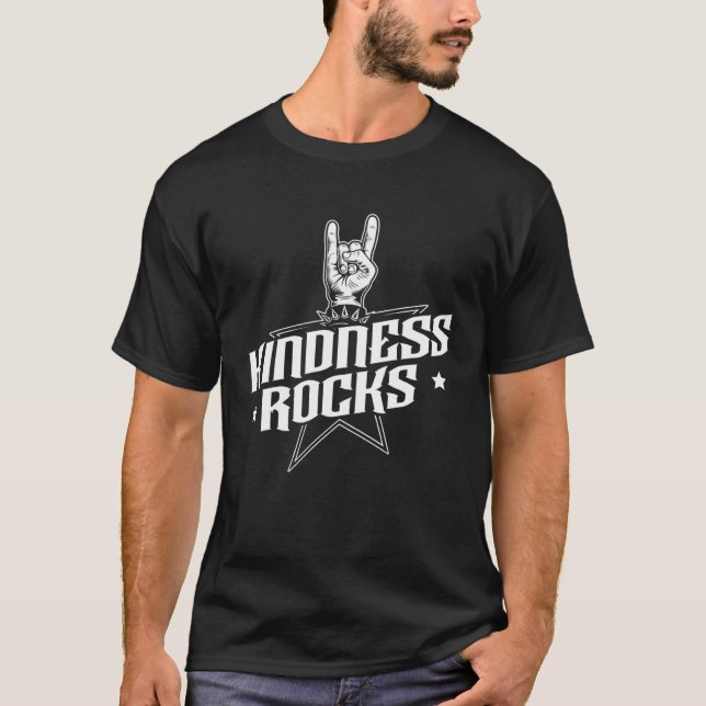 T-shirt Kindness Rocks Choose Kindness Anti Bullying Orang (Devant)