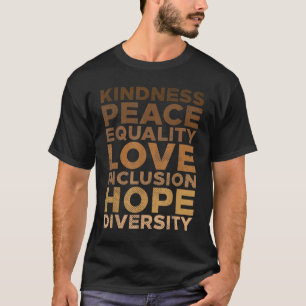 T-shirt Kindy Peace Equality Black African Pride Melani