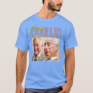 T-shirt King Charles Retro Ventilateur esthétique Design 1