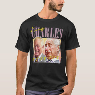 T-shirt King Charles Retro Ventilateur esthétique Design 1