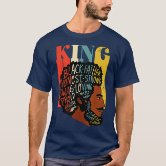 T-shirt King Fier Melané Papa Noir Fête des pères Junetee