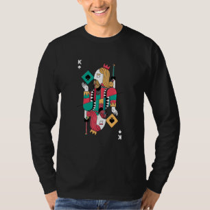 T-shirt King Jouer Cartes Carte Game Pique Tout Dans Bluff