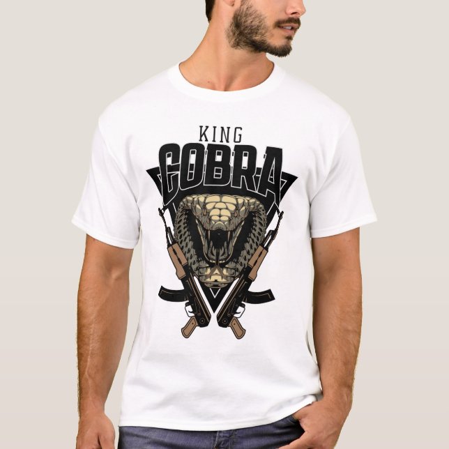 T-shirt King Kobra avec AK (Devant)