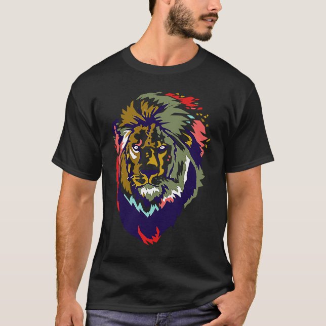 T-shirt King Lion  Animal (Devant)