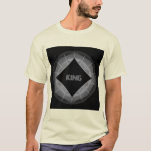 T-shirt KING Nom du texte Stlish Handsome Men Women