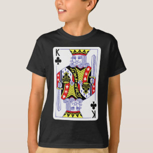 T-shirt King Of Clubs Jouer Des Cartes Halloween Costume D