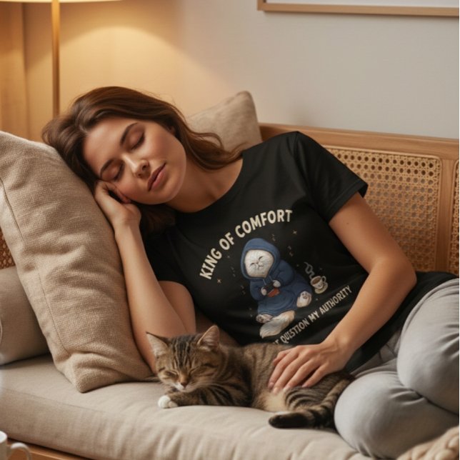 T-shirt King of Comfort Cute Gaming Cat Hoodie (Créateur téléchargé)