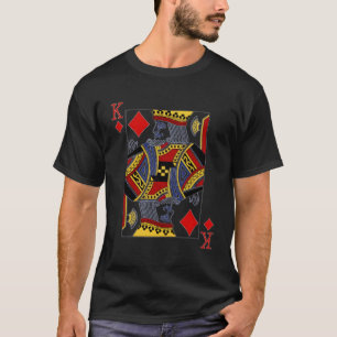 T-shirt King Of Diamonds Blackjack Poker Jouer Carte