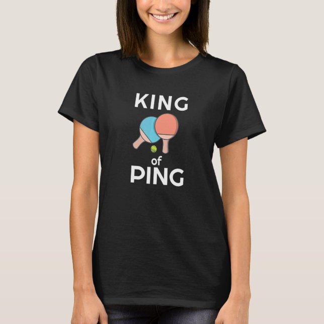 T-shirt King of Ping Cool Ping Pong (Devant)