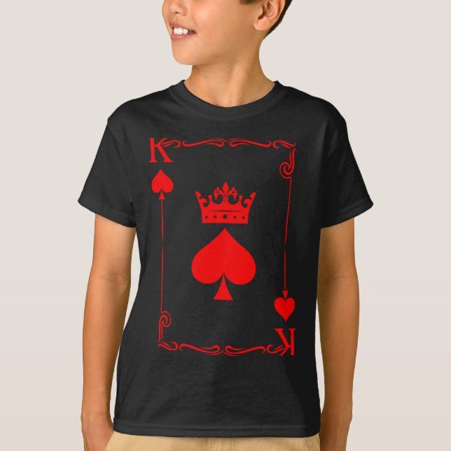 T-shirt King Of Spade Game Black History Playing Card Men  (Devant)
