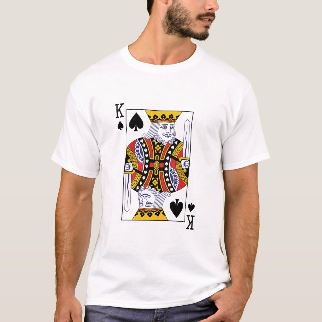 T-shirt King of Spades Poker Casino Carte de jeu (Devant)