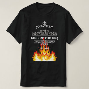 T-shirt King of the BBQ Drôle Citation personnalisée Nom V