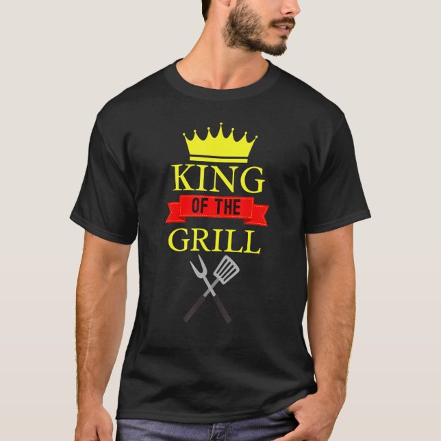 T-shirt King Of The Grill Barbeque Grill King (Devant)