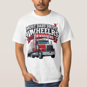 T-shirt King of the Highway : 18-Wheel Power de Papa"