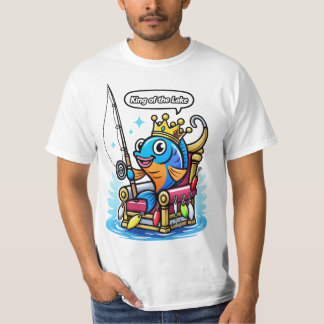 T-shirt King of the Lake – Funny Fishing Design