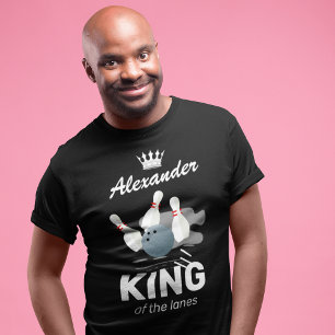 T-shirt King of the Lanes Bowling Pin