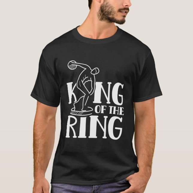 T-shirt King Of The Ring Sport Discus Throwing Throw Throw (Devant)